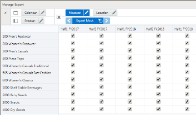 Manage Export View