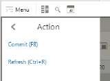 Refresh Menu Option