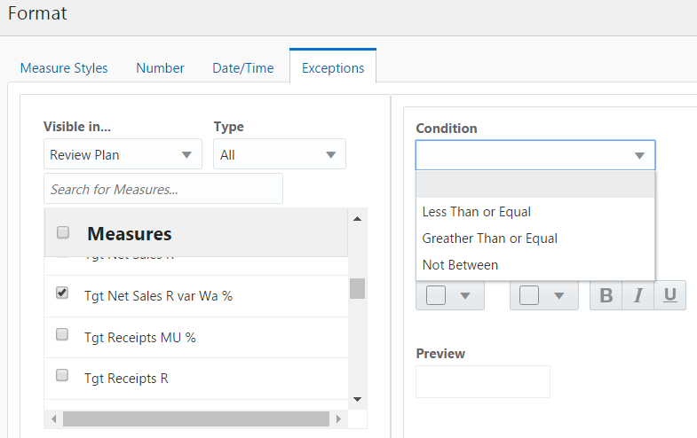 Format Dialog