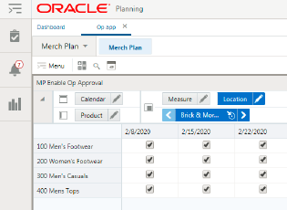 MP Enable Op Approval View