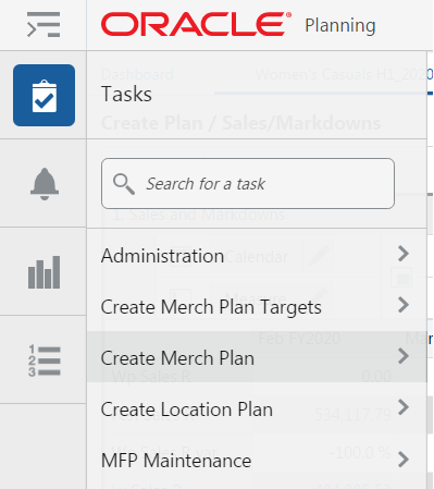 Create Merch Plan Task