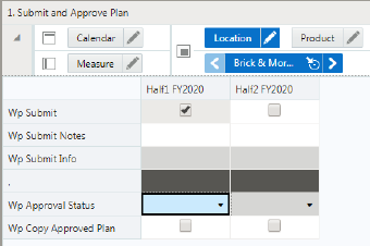 Submit and Approve Plan View