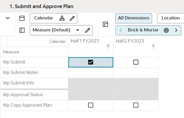 Submit and Approve Plan View