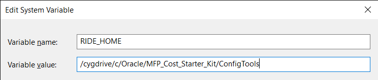 This image displays an example of RIDE_HOME Variable This image displays an example of RIDE_HOME Variable