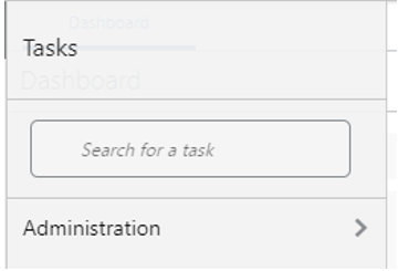 This figure shows the Admin Tasks for the RPASCE Bootstrap task.