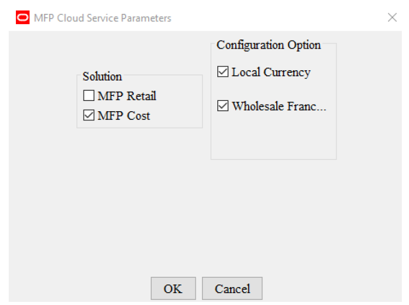 Service Parameters Service Parameters
