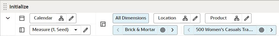 Changing a Dimension Level with Page Arrows