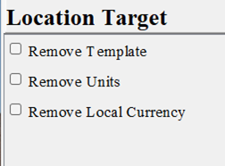 Location Target Module Location Target Module
