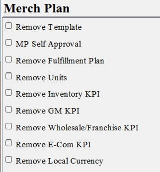 Merch Plan Module