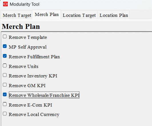 Merch Plan Module
