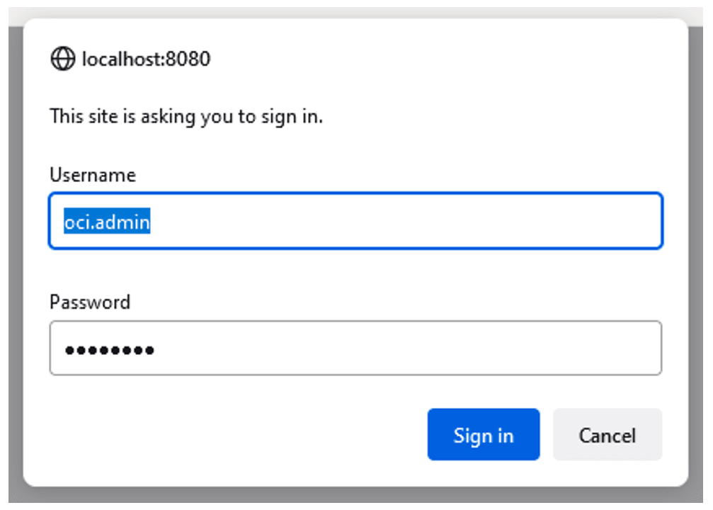 RPASCE UI Sign In