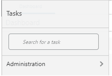 This figure shows the Admin Tasks for the RPASCE Bootstrap task. This figure shows the Admin Tasks for the RPASCE Bootstrap task.