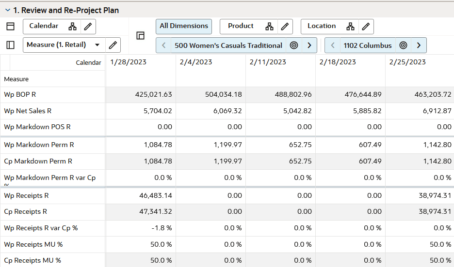 Review and Re-Project Plan View Review and Re-Project Plan View
