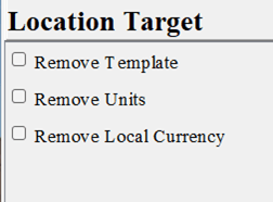 Location Target Module Location Target Module
