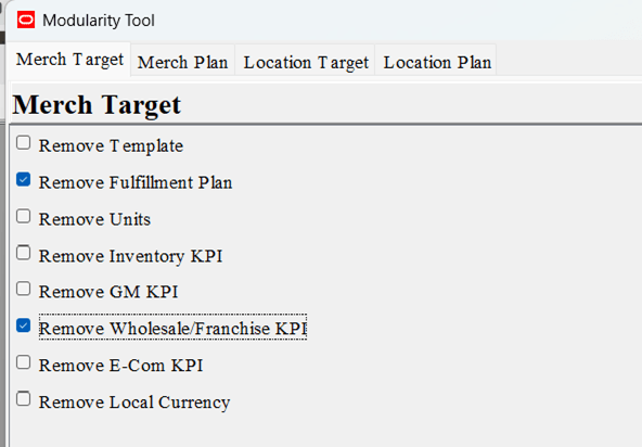 Merch Target Module Merch Target Module