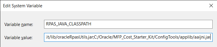 Example of RPAS_JAVA_CLASSPATH Variable