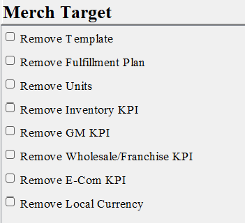 Merch Target Module