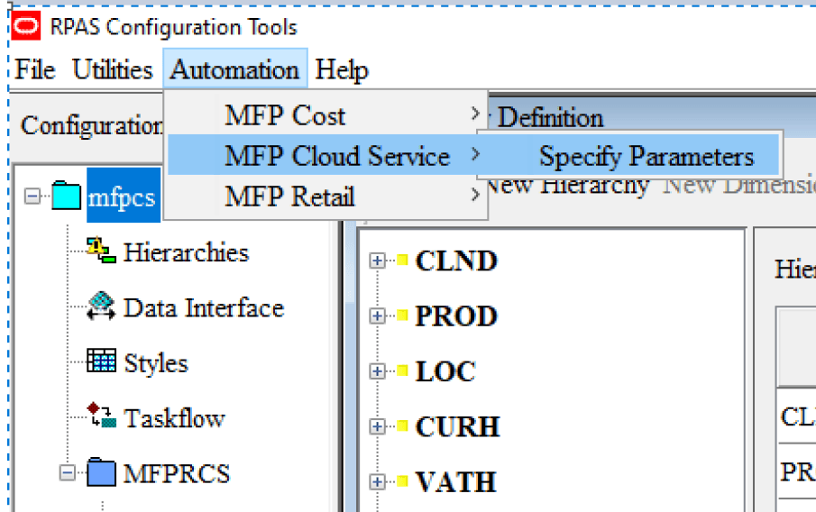 Specify Parameters