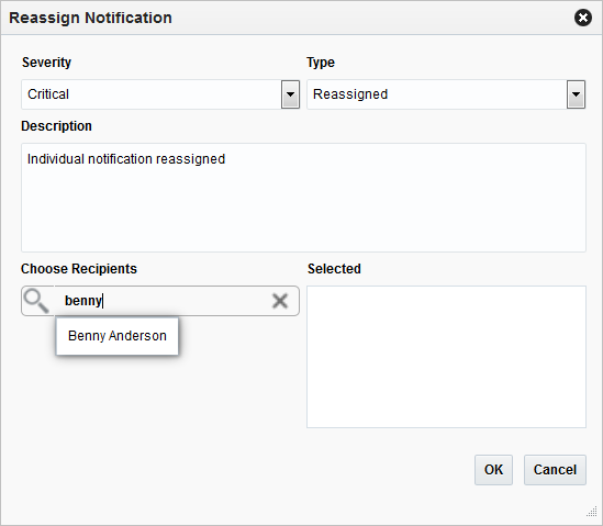 Reassign Notification Reassign Notification