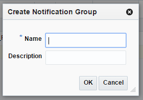 Create Notification Group Window