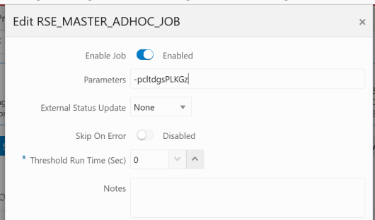 Parameters for Moving Dimension Data from RI to AI Foundation