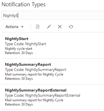 Notification Types