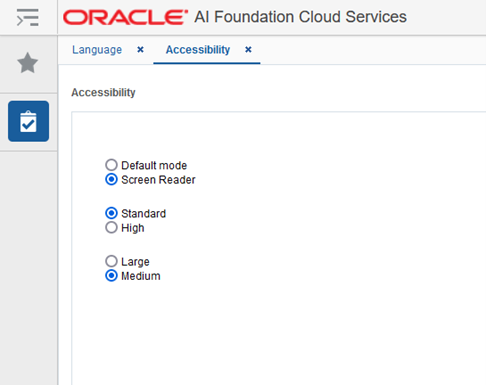 Accessibility Tab