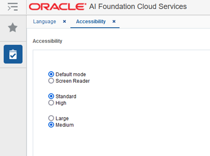 Accessibility Tab