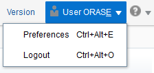 Logged-in User Menu