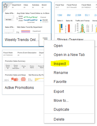 Inspect Option in Menu Inspect Option in Menu
