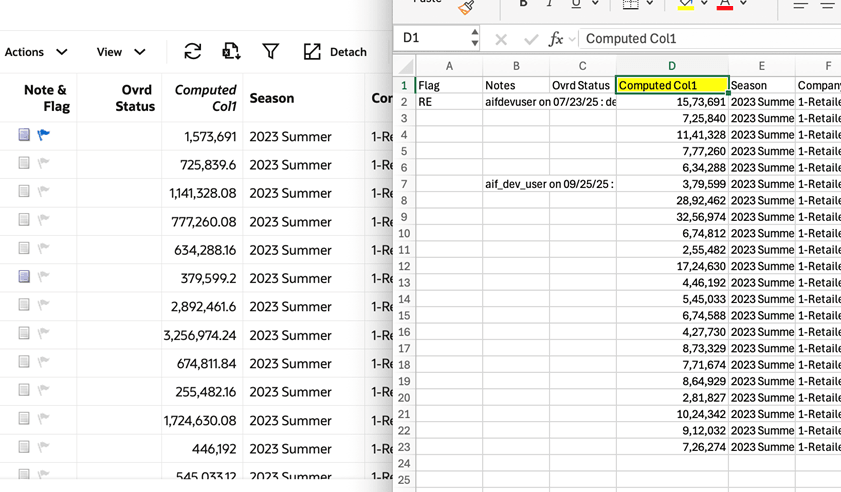 Computed Columns Spreadsheet Computed Columns Spreadsheet