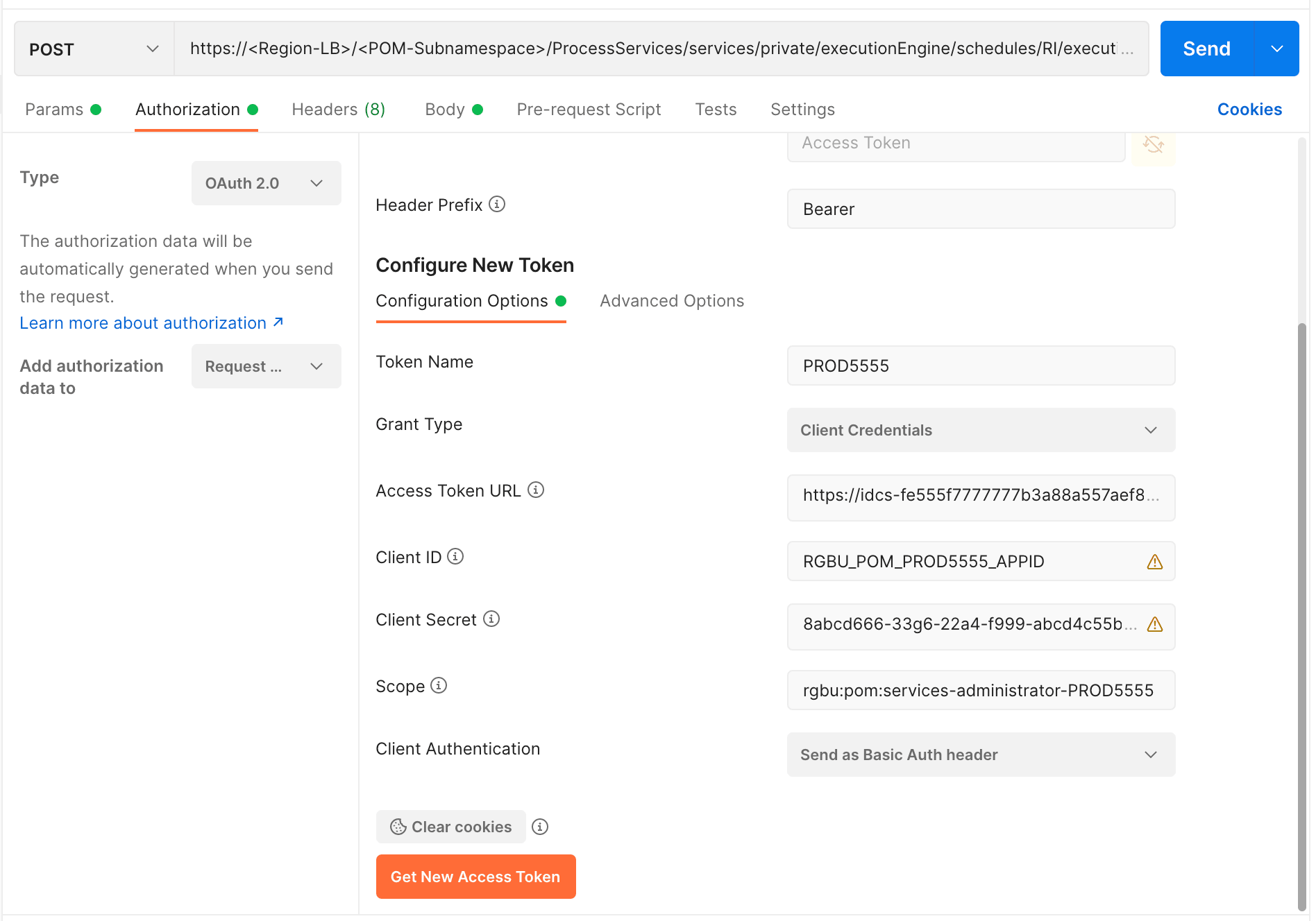 Postman Configure New Token Postman Configure New Token