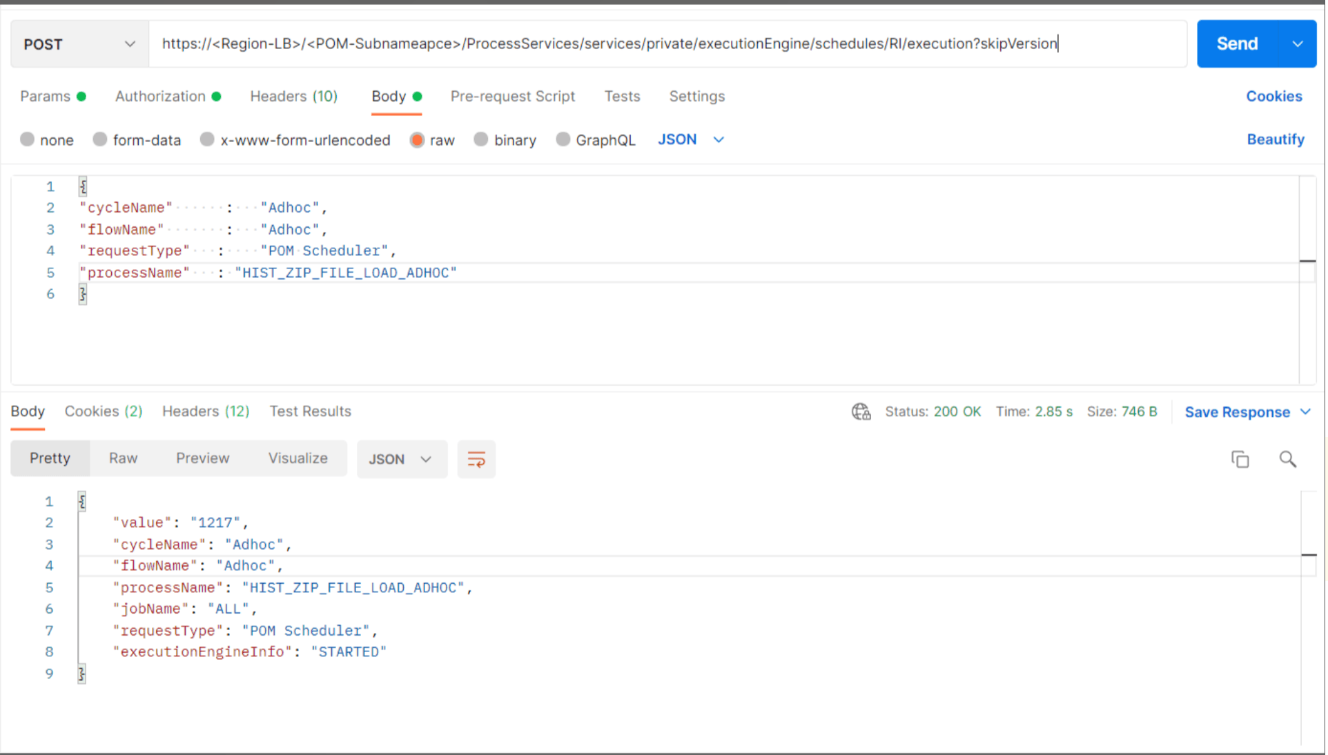 Sample JSON Request and Response Sample JSON Request and Response