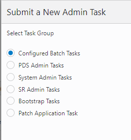 Submit a New Admin Task Submit a New Admin Task