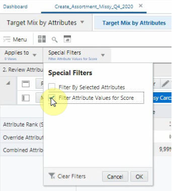 Special Filter Navigation: Select Views Special Filter Navigation: Select Views