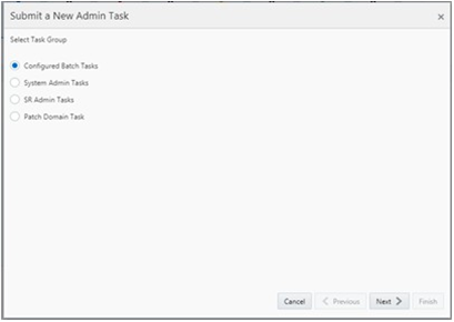 This figure shows the Select Task Group window.