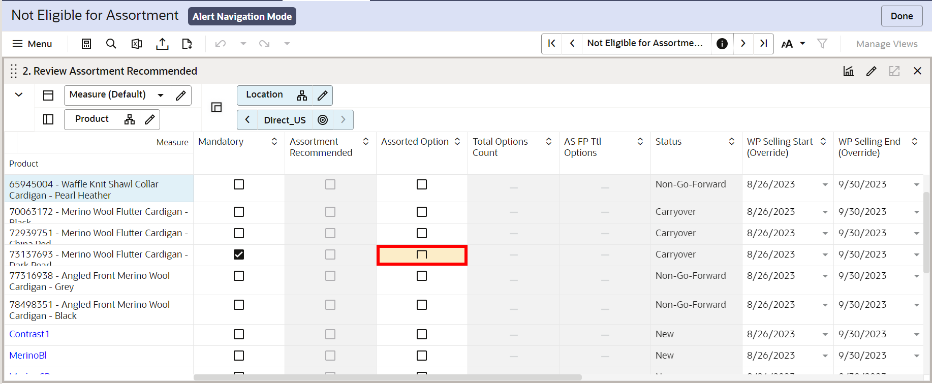 Alert Position Alert Position