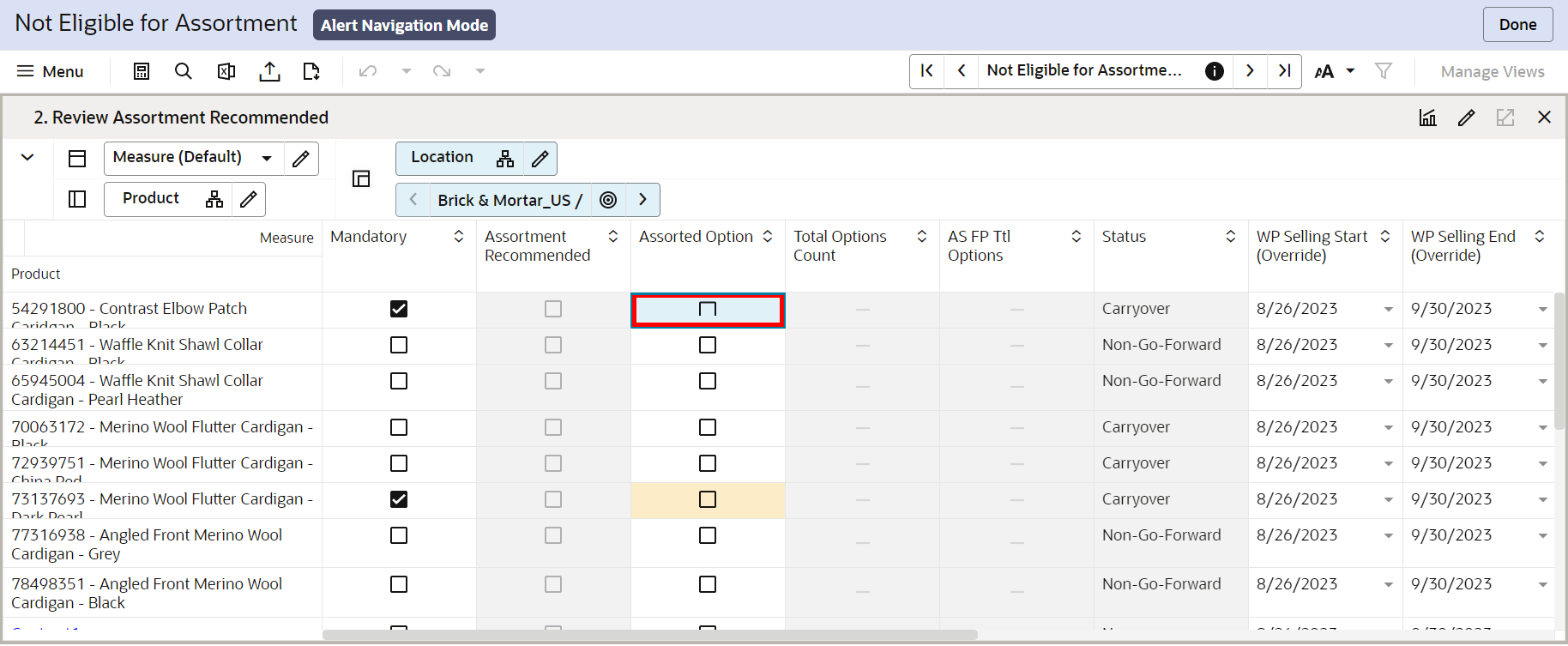 Moving Between Alerts Moving Between Alerts
