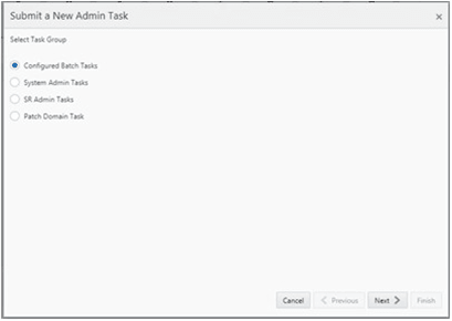 This figure shows the Select Task Group window.