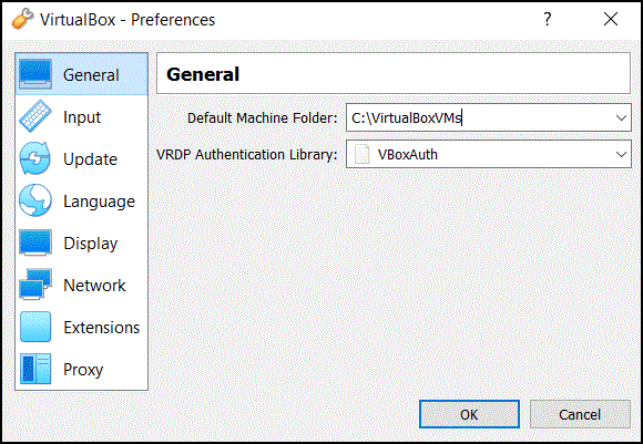 Change the location of the Default Machine Folder Change the location of the Default Machine Folder