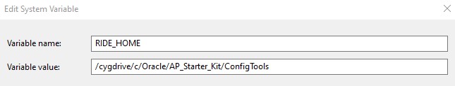 This image displays an example of RIDE_HOME Variable This image displays an example of RIDE_HOME Variable