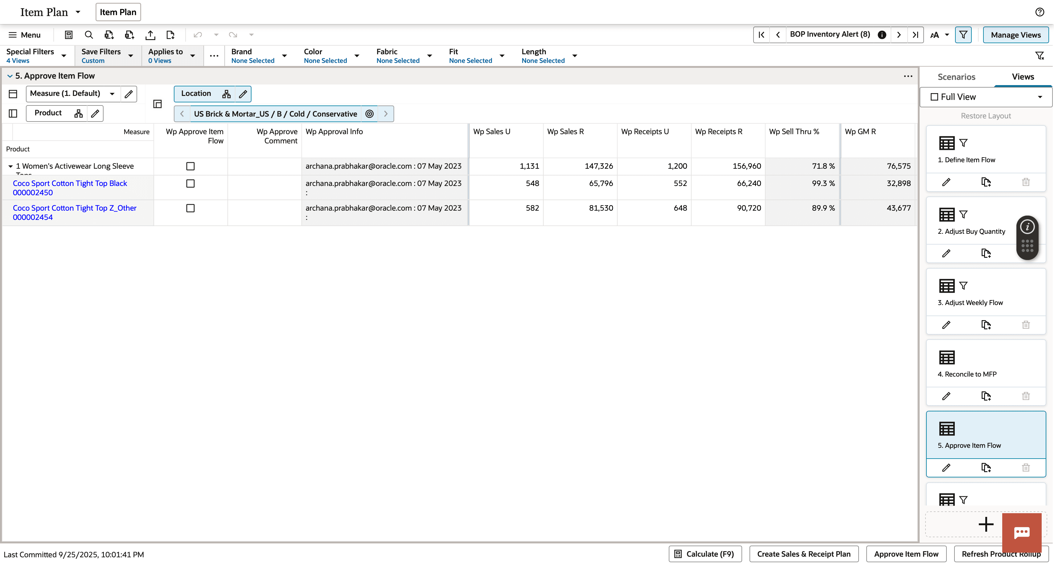 Approve Item Flow View