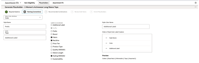 Generate Placeholders View Generate Placeholders View