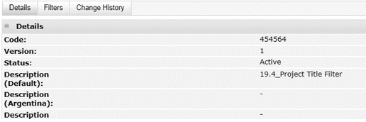 This figure shows the Extract Criteria Details page.