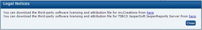 This figure shows the Legal Notices. This figure shows the Legal Notices.
