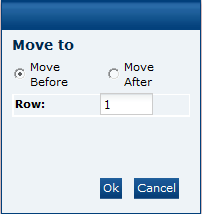 This figure shows the Move to dialog box.