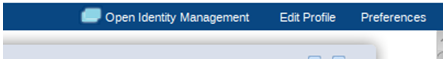This figure shows the Identity Management link. This figure shows the Identity Management link.