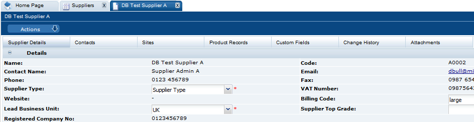 This figure shows the Custom Fields tab.