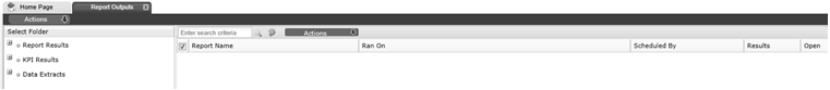 This figure shows the Report Output Folders page.