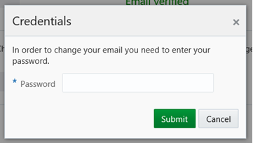 This figure shows the IDCS Credential dialog box.